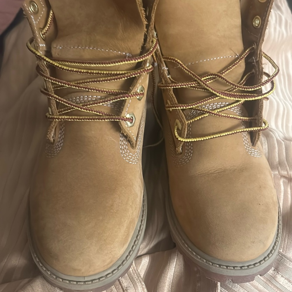 Big kids Timberland boots as known as butters